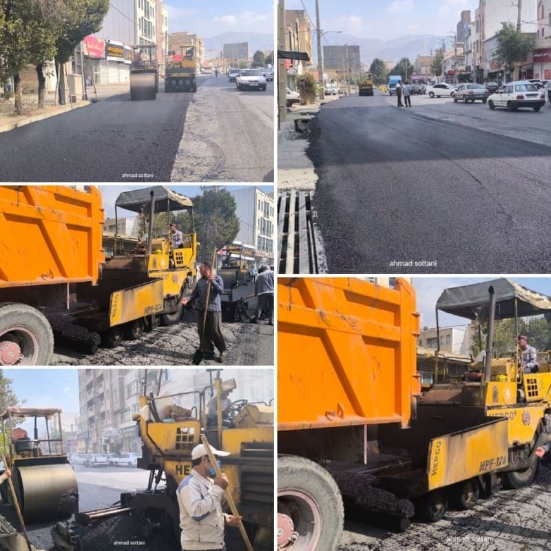 ادامه نهضت آسفالت شهر ایلام